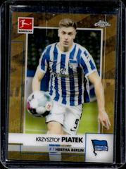 Krzysztof Piatek [Gold Wave Refractor] #8 Soccer Cards 2020 Topps Chrome Bundesliga Prices