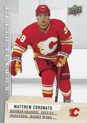 Matthew Coronato #17 Hockey Cards 2023 Upper Deck Rookie Debut Prices