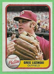 Greg Luzinski #10 Baseball Cards 1981 Fleer Prices