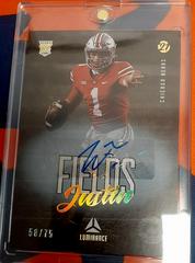 Justin Fields [Gold Autograph] #111 Football Cards 2021 Panini Luminance Prices