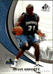 Kevin Garnett Basketball Cards 2005 SP Game Used Prices