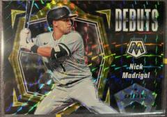 Nick Madrigal [Reactive Yellow] #PD16 Baseball Cards 2021 Panini Mosaic Debuts Prices