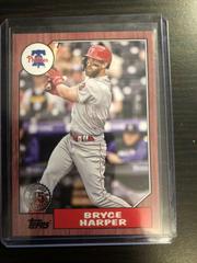Bryce Harper [Red] #87TBU-45 Baseball Cards 2022 Topps Update 1987 Prices