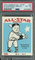 Schoendienst Breaks [It Up in 14th] Baseball Cards 1974 Laughlin All Star Prices