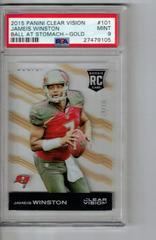 Jameis Winston [Ball at Stomach Gold] #101 Football Cards 2015 Panini Clear Vision Prices