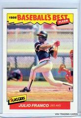 Julio Franco #9 Baseball Cards 1986 Fleer Baseball's Best Prices