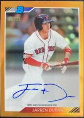 Jarren Duran [Orange Refractor] #JD Baseball Cards 2020 Bowman Heritage Chrome Autographs Prices