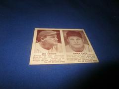 Joe Cronin, Jimmy Foxx Baseball Cards 1941 Double Play Prices