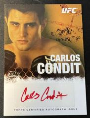 Carlos Condit [Red] Ufc Cards 2010 Topps UFC Autographs Prices