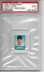Tommy John [Hand Cut Side Panel] Baseball Cards 1969 Transogram Prices