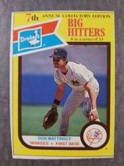 Don Mattingly [Hand Cut] #8 Baseball Cards 1987 Drake's Prices