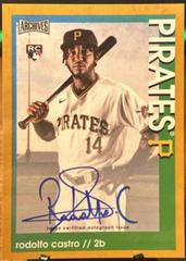 Rodolfo Castro [Gold] #AS-RC Baseball Cards 2022 Topps Archives Snapshots Autographs Prices