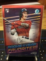 Jarren Duran [Red] Baseball Cards 2022 Bowman Rookie of the Year Favorites Prices