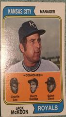 Royals Mgr. , [Coaches] Baseball Cards 1974 Topps Prices