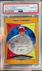 Trea Turner [Orange] #AC-TT Baseball Cards 2023 Topps Brooklyn Collection Autographs Prices