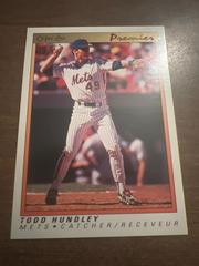 Todd Hundley #66 Baseball Cards 1991 O Pee Chee Premier Prices