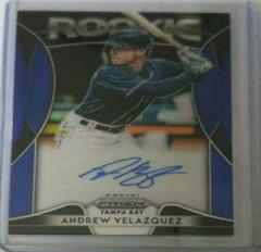 Andrew Velazquez [Blue Prizm] #RA-AV Baseball Cards 2019 Panini Prizm Rookie Autographs Prices