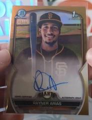 Rayner Arias [Gold] Baseball Cards 2023 Bowman Chrome Prospect Autographs Prices
