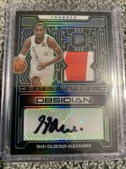 Shai Gilgeous Alexander [Green] #MMA-SGA Basketball Cards 2021 Panini Obsidian Matrix Material Autographs Prices