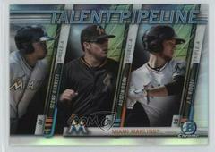 Stone Garrett, Austin Dean, J.T. Riddle #TP-MIA Baseball Cards 2017 Bowman Talent Pipeline Prices