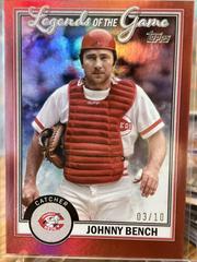 Johnny Bench [Red] #LG-23 Baseball Cards 2023 Topps Legends of the Game Prices