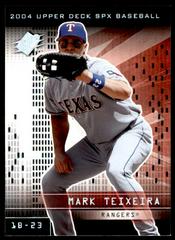 Mark Teixeira #36 Baseball Cards 2004 Spx Prices