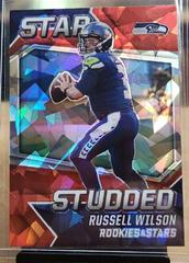 Russell Wilson [Red Ice] Football Cards 2021 Panini Rookies and Stars Studded Prices