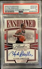 Clyde Drexler [Ruby] #11 Basketball Cards 2022 Panini Flawless Enshrined Signature Prices