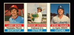 Larry Bowa, Reggie Jackson, Steve Yeager [L Panel Hand Cut] Baseball Cards 1976 Hostess Prices