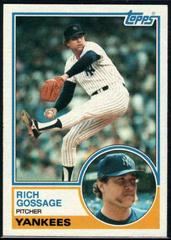 Rich Gossage Baseball Cards 1983 Topps Prices