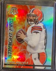 Baker Mayfield [Silver] #SF7 Football Cards 2021 Panini Mosaic Straight Fire Prices