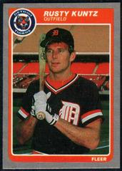 Rusty Kuntz #14 Baseball Cards 1985 Fleer Prices