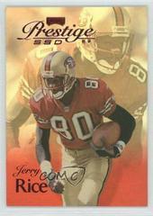 Jerry Rice [Spectrum Red] Football Cards 1999 Playoff Prestige Ssd Prices