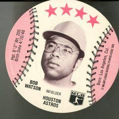 Bob Watson Baseball Cards 1976 Orbaker's Discs Prices