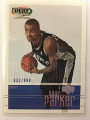 Tony Parker Basketball Cards 2001 Upper Deck Playmakers Prices