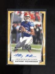 Anthony Richardson [Gold] #BA-AR1 Football Cards 2022 Leaf Draft Autographs Prices