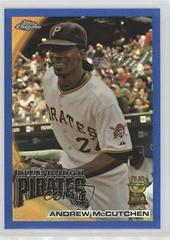 Andrew McCutchen [Blue Refractor] #35 Baseball Cards 2010 Topps Chrome Prices