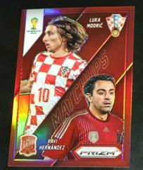 Luka Modric, Xavi Hernandez [Prizm] #25 Soccer Cards 2014 Panini Prizm World Cup Matchups Prices