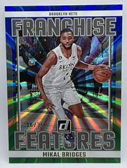 Mikal Bridges [Blue Green] #2 Basketball Cards 2023 Panini Donruss Franchise Features Prices