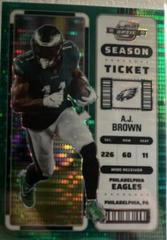A. J. Brown [Green Pulsar] #44 Football Cards 2022 Panini Contenders Optic Prices
