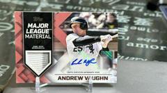 Andrew Vaughn [Red] #MLMA-AV Baseball Cards 2022 Topps Update Major League Material Autographs Prices