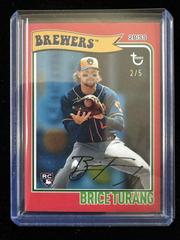 Brice Turang [Red] #3 Baseball Cards 2023 Topps Brooklyn Collection Prices