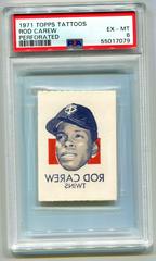 Rod Carew Baseball Cards 1971 Topps Tattoos Perforated Prices