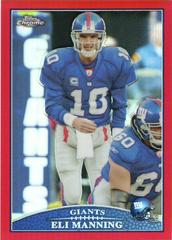 Eli Manning [Red Refractor] #TC91 Football Cards 2009 Topps Chrome Prices