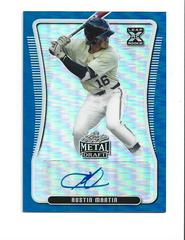 Austin Martin [Blue Rainbow] Baseball Cards 2020 Leaf Metal Draft Autographs Prices