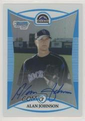 Alan Johnson [Orange Refractor Autograph] #BCP130 Baseball Cards 2008 Bowman Chrome Prospects Prices