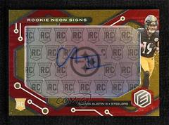 Calvin Austin III [Red] #RNS-CA Football Cards 2022 Panini Elements Rookie Neon Signs Autographs Prices