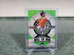 Alex Bregman [Green Fluorescent] #WW-7 Baseball Cards 2022 Panini Mosaic Will to Win Prices