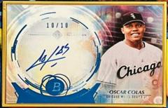 Oscar Colas [SP Variation Blue] #TCAV-OCS Baseball Cards 2022 Bowman Transcendent Autographs Prices