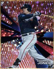 Chipper Jones [Red Orbit Diffractor] #HT-CJ Baseball Cards 2015 Topps High Tek Prices